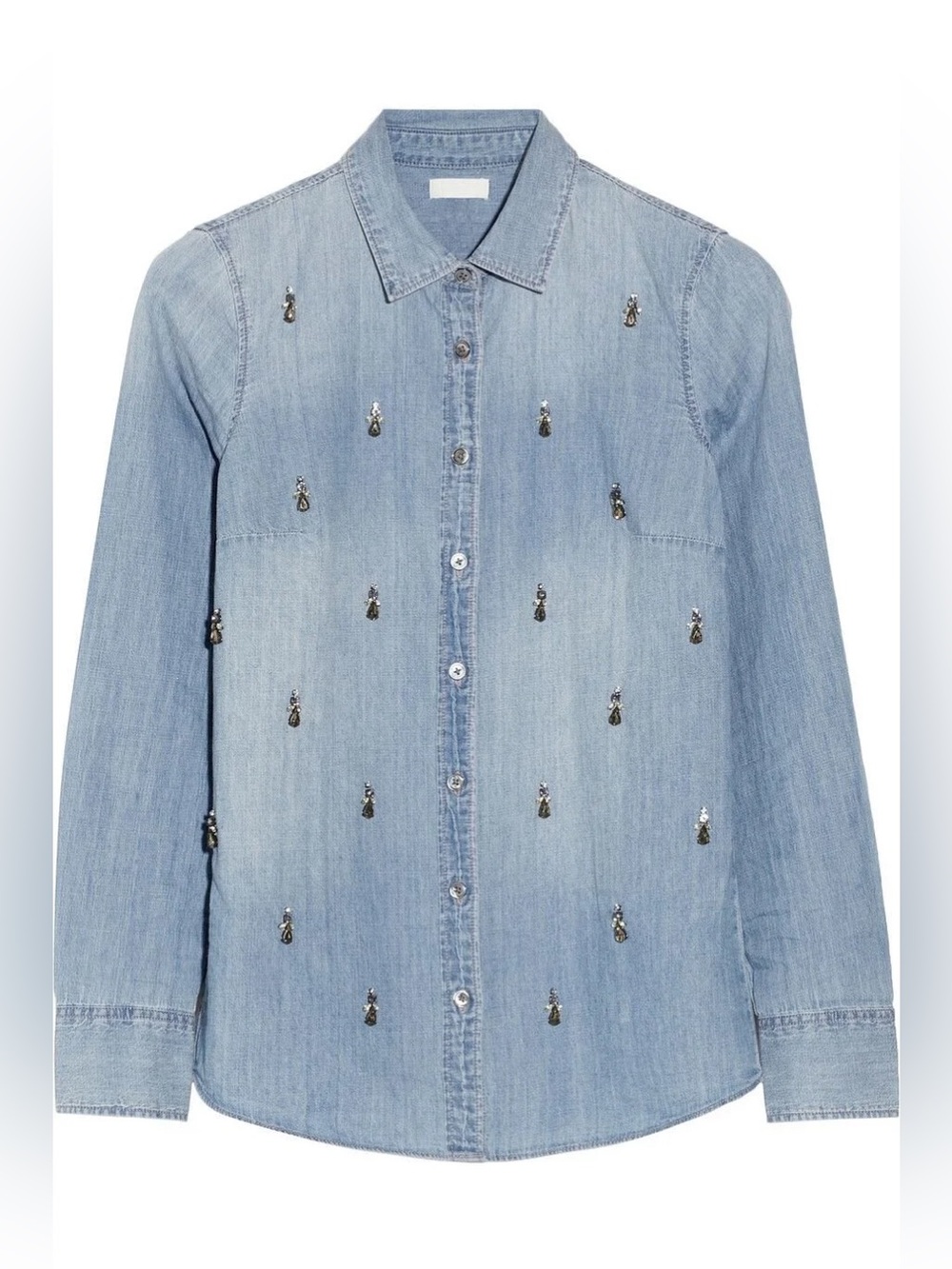 J.Crew Boy Shirt in Beaded Chambray - EUC